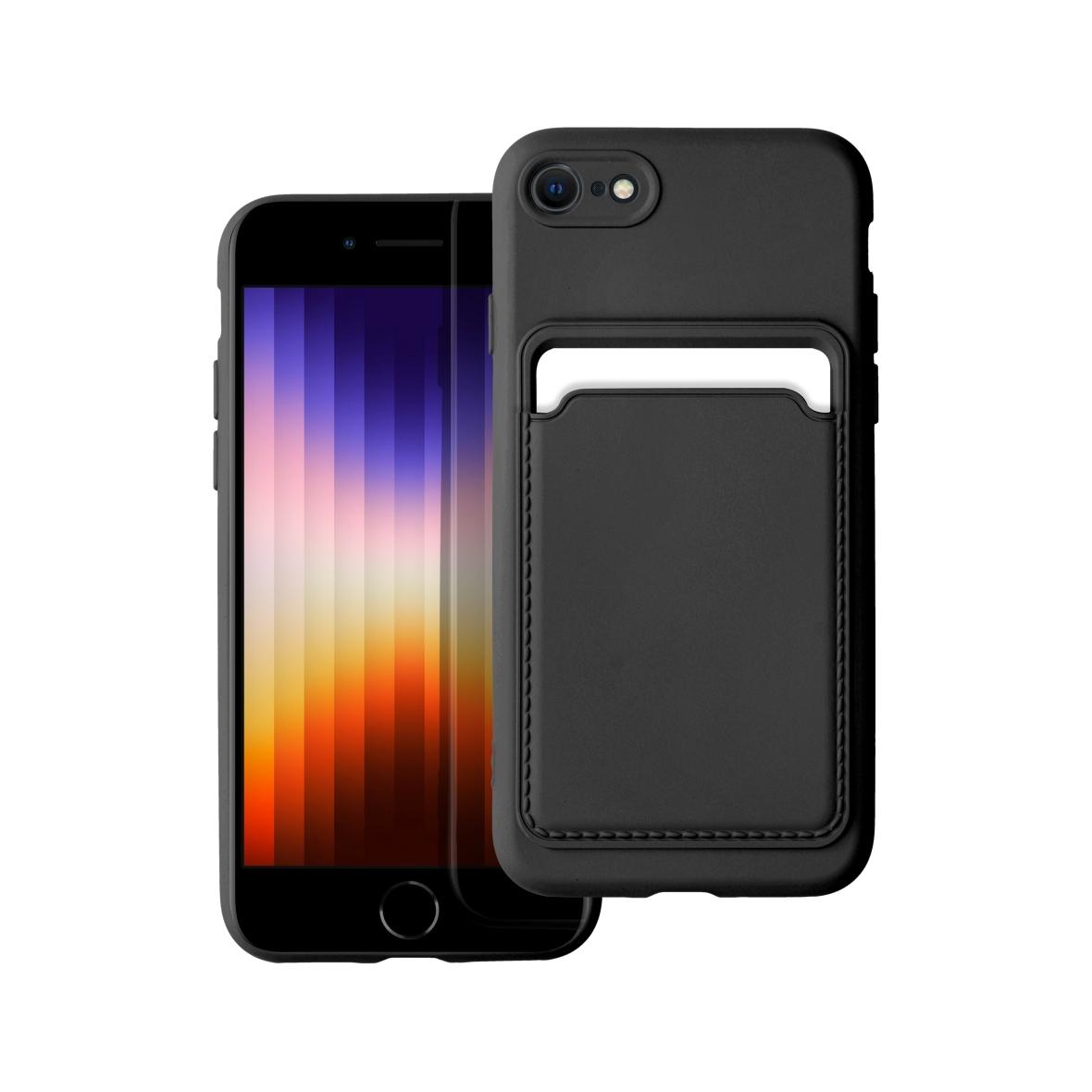 Futerał CARD CASE do IPHONE 7 / 8 / SE 2020 / SE 2022 czarny