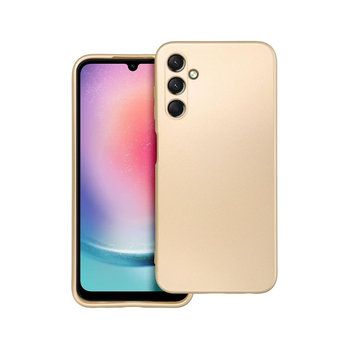 Futerał do Samsung A25 5G Metallic złoty