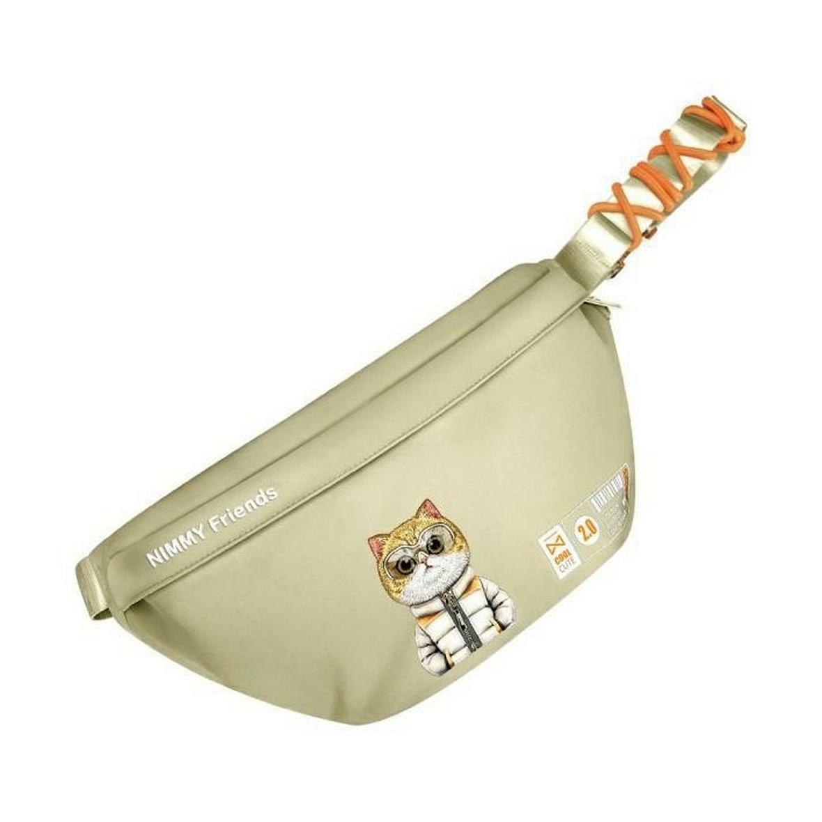 NIMMY nerka na ramię COOL&CUTE 2.0 Cat khaki
