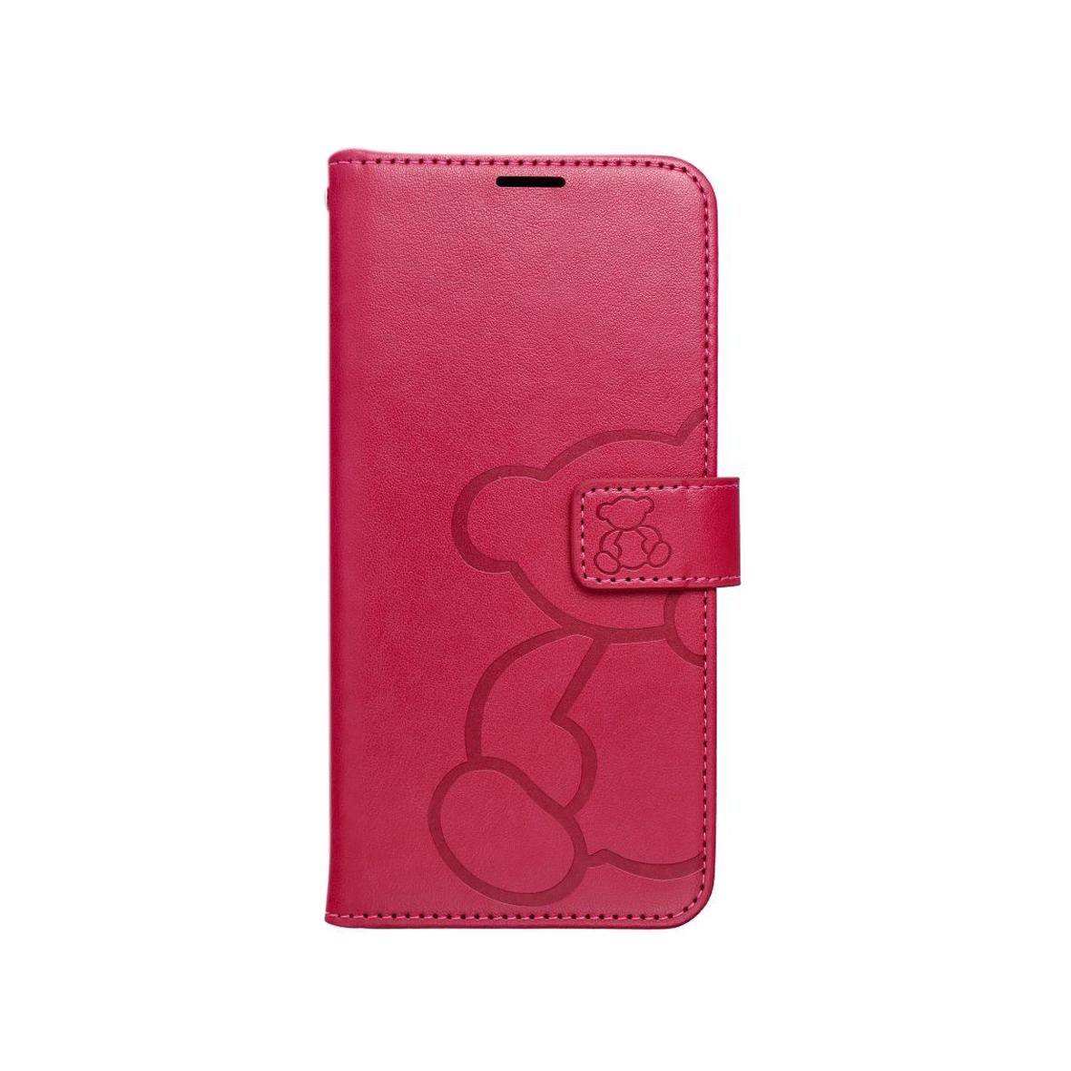 Etui z klapką na Samsung A37 5G Mezzo Book teddy bear magenta