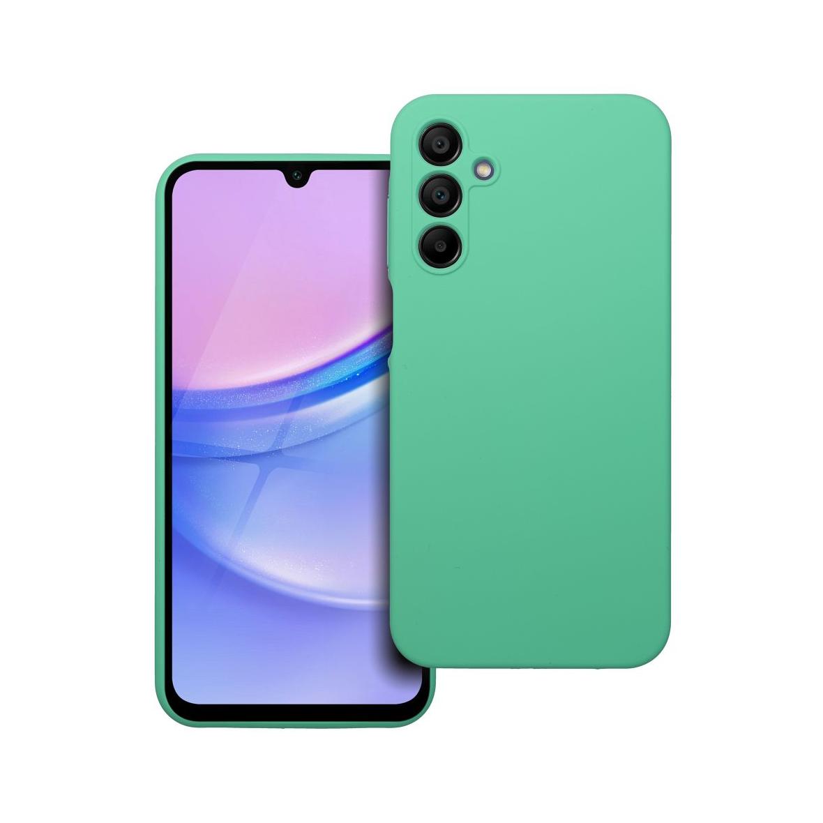 Futerał do Samsung A15 5G / A15 4G Silicone 2mm miętowy