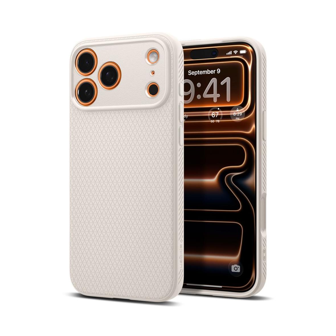 SPIGEN futerał LIQUID AIR IPHONE 17 PRO MAX NATURAL TITANIUM