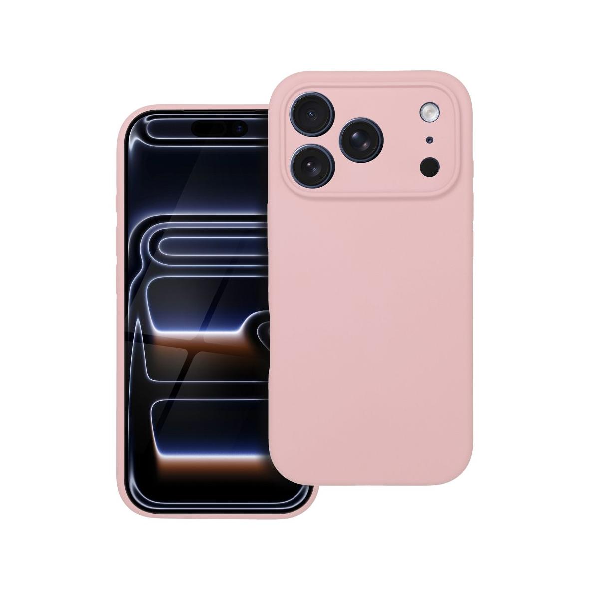 Futerał do iPhone 17 PRO Silicone 2mm zgodny z MagSafe pudrowy róż