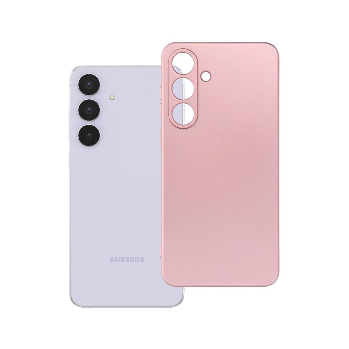 Futerał do Samsung S25 FE Metallic różowy