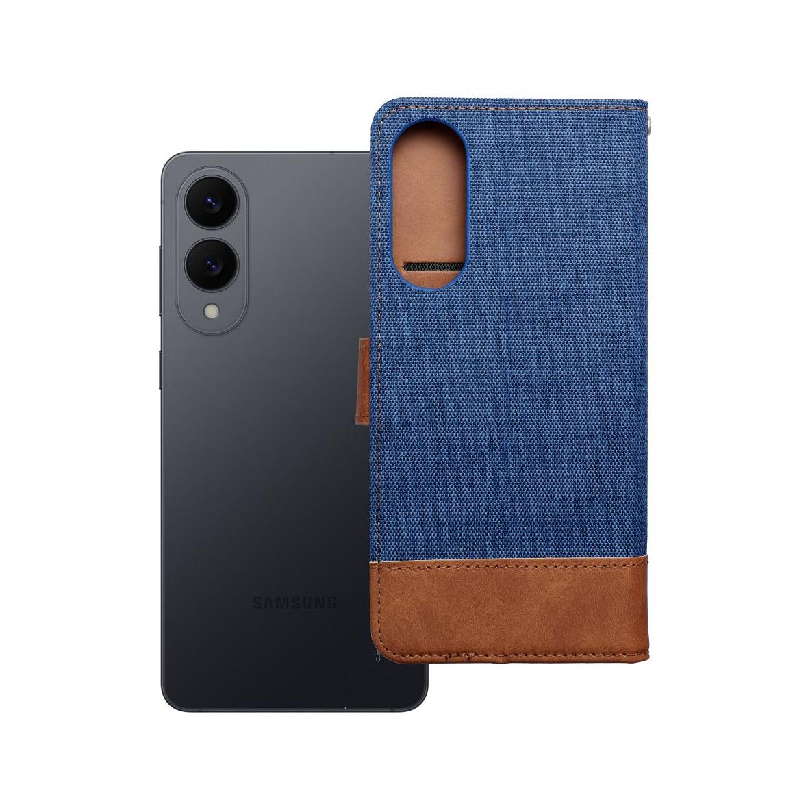 Etui z klapką na Samsung S25 Edge Jeans Book niebieskie