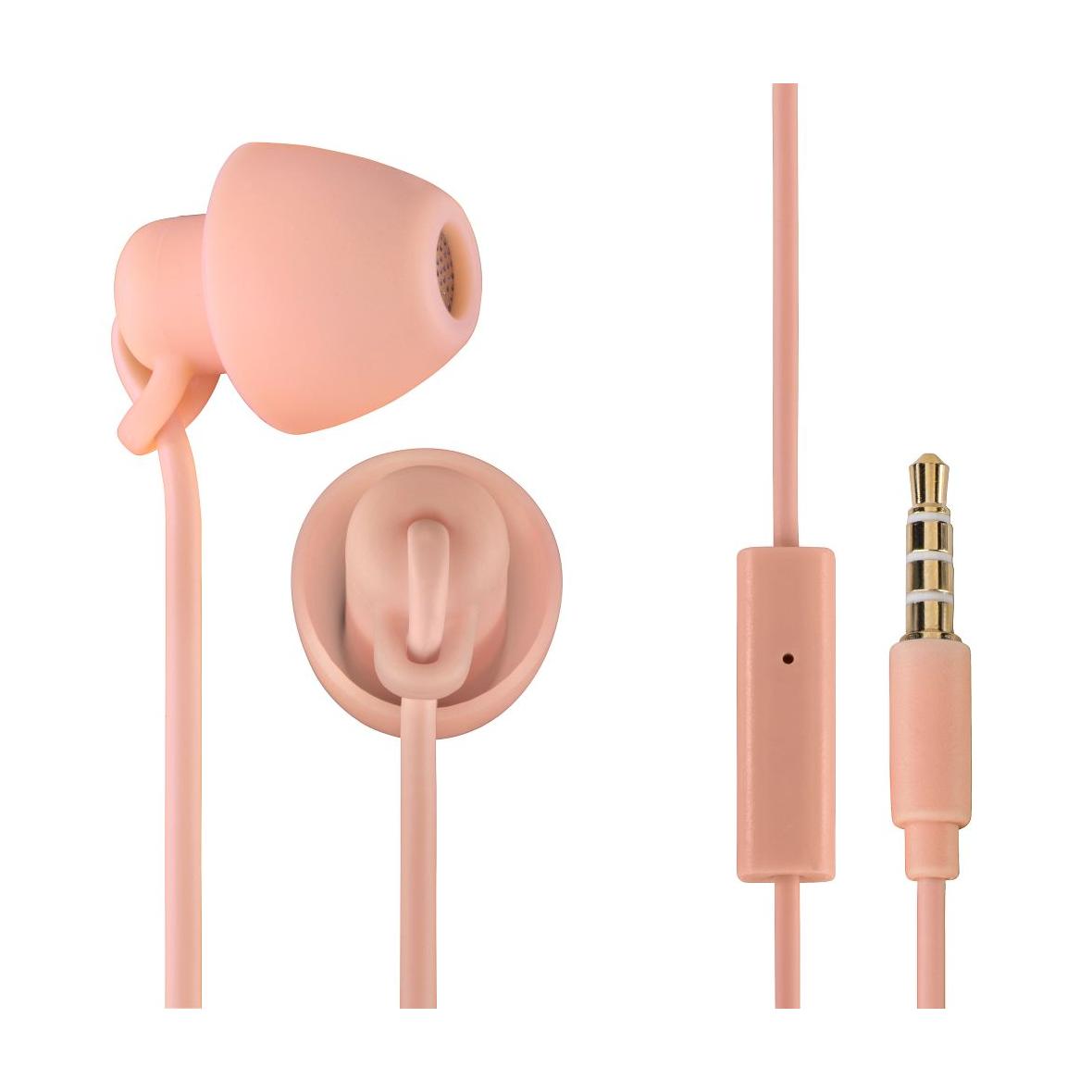 Słuchawki przewodowe douszne Jack 3,5 mm Thomson EAR3008 jasno różowe