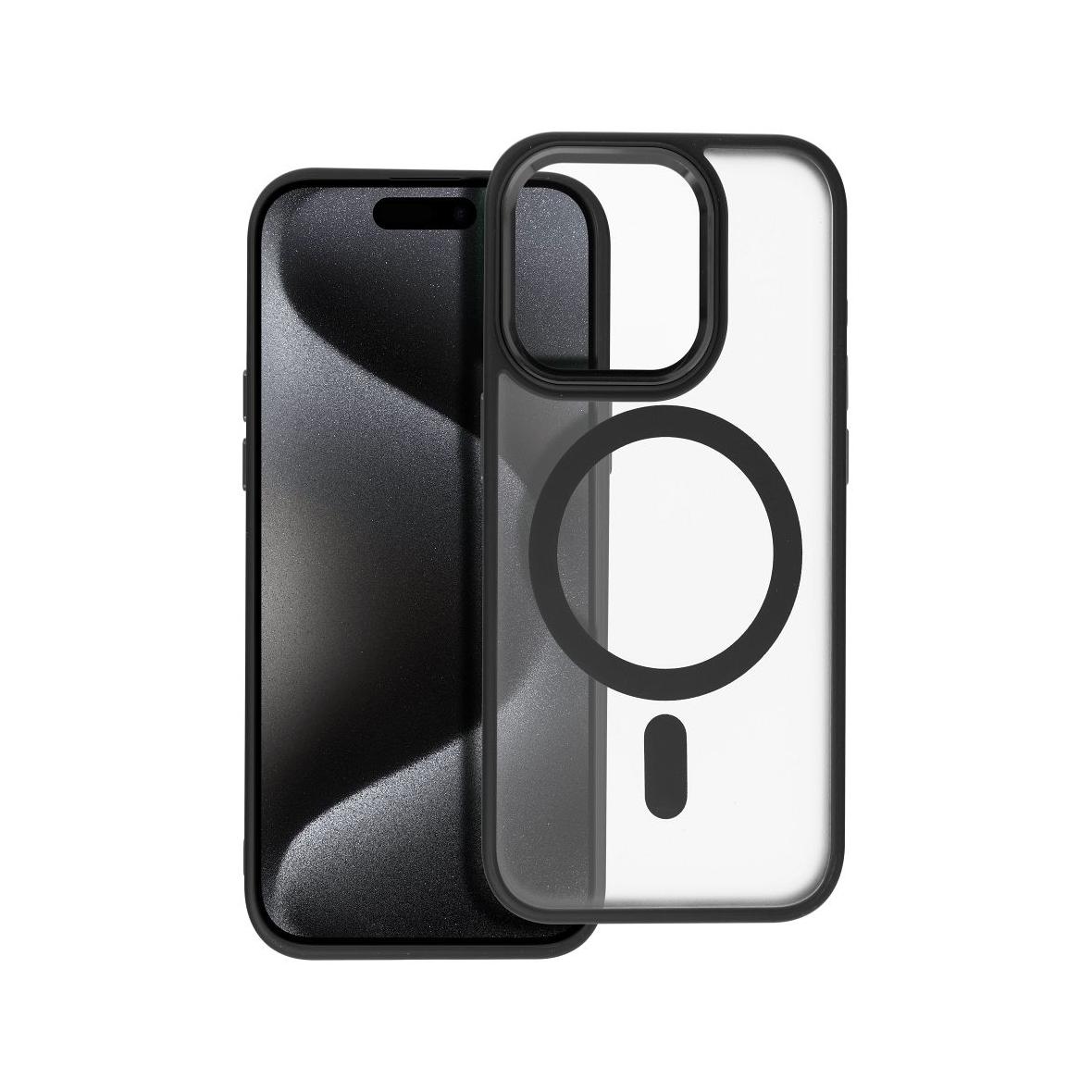 Futerał MATTE MAG COVER kompatybilny z MagSafe do IPHONE 15 Pro czarny