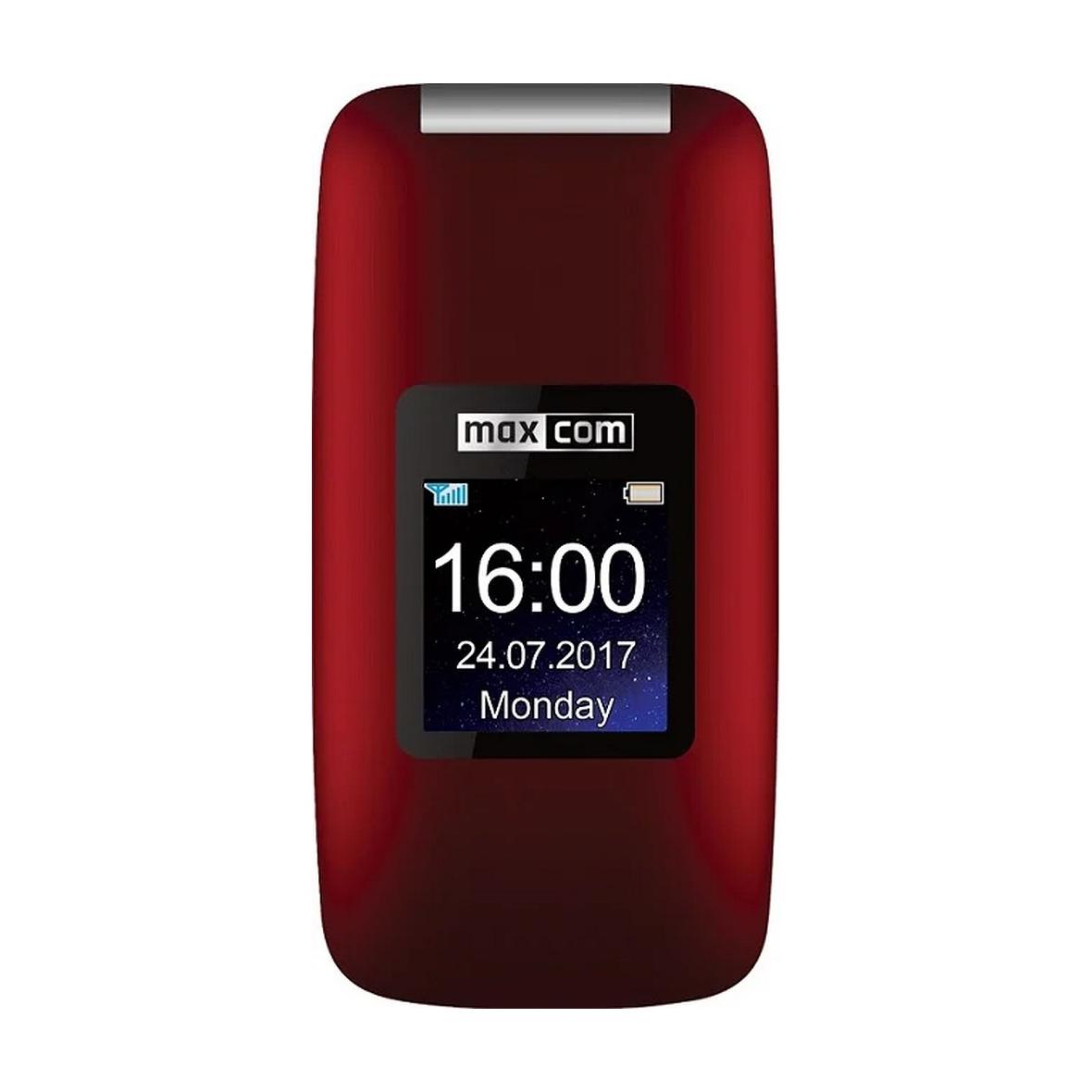 MAXCOM telefon dla seniora Comfort MM824 czerwony