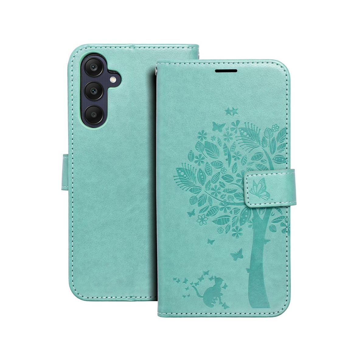 Etui z klapką na Samsung A25 5G Mezzo Book drzewo zielone