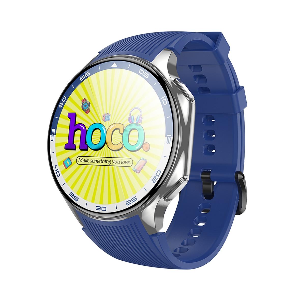 Smartwatch Hoco 1,43" AMOLED IP67 z funkcją rozmowy Y24 srebrny