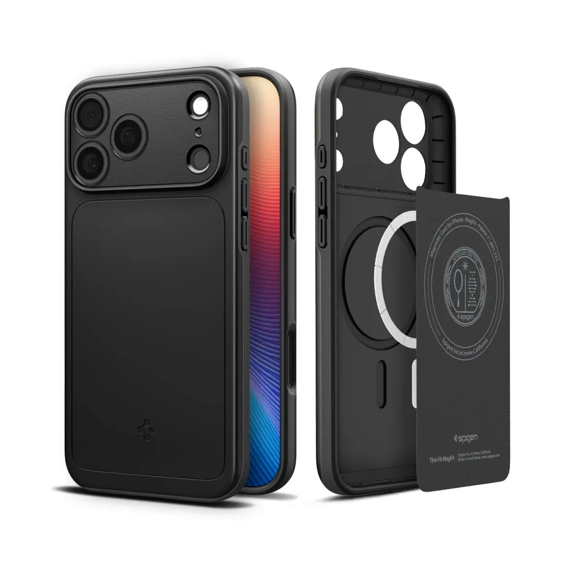 SPIGEN futerał THIN FIT MAG kompatybilny z MagSafe do IPHONE 17 Pro black