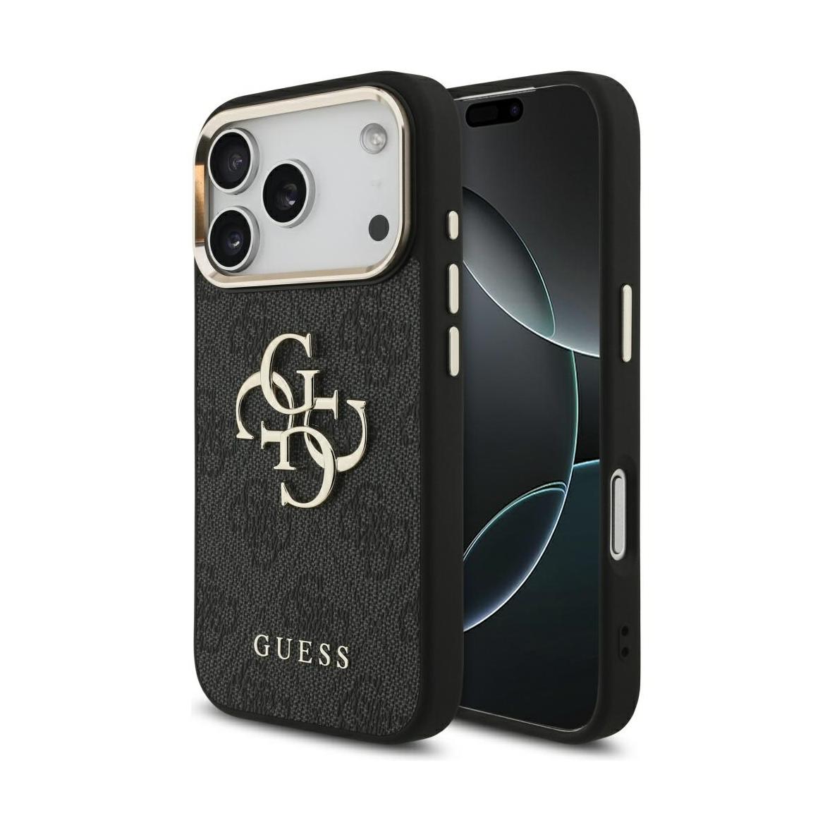GUESS futerał do IPHONE 17 Pro GUHCP17L4GMGCGR (PU W/ Big 4G Classic Logo) złoto czarny
