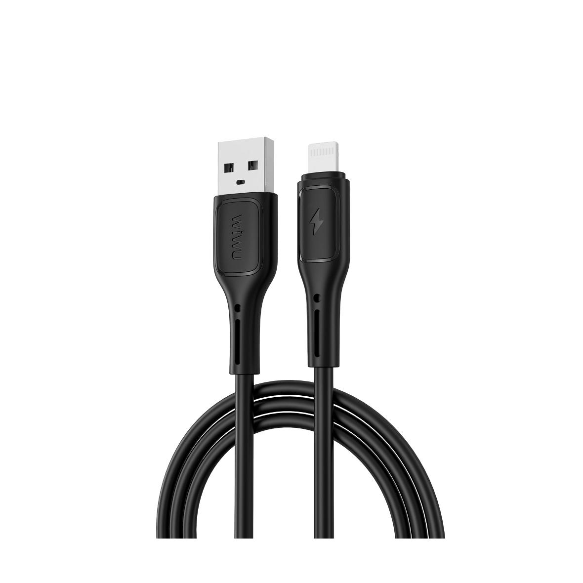 Kabel USB A do Lightning Wiwu 2,4A Wi-C042E czarny