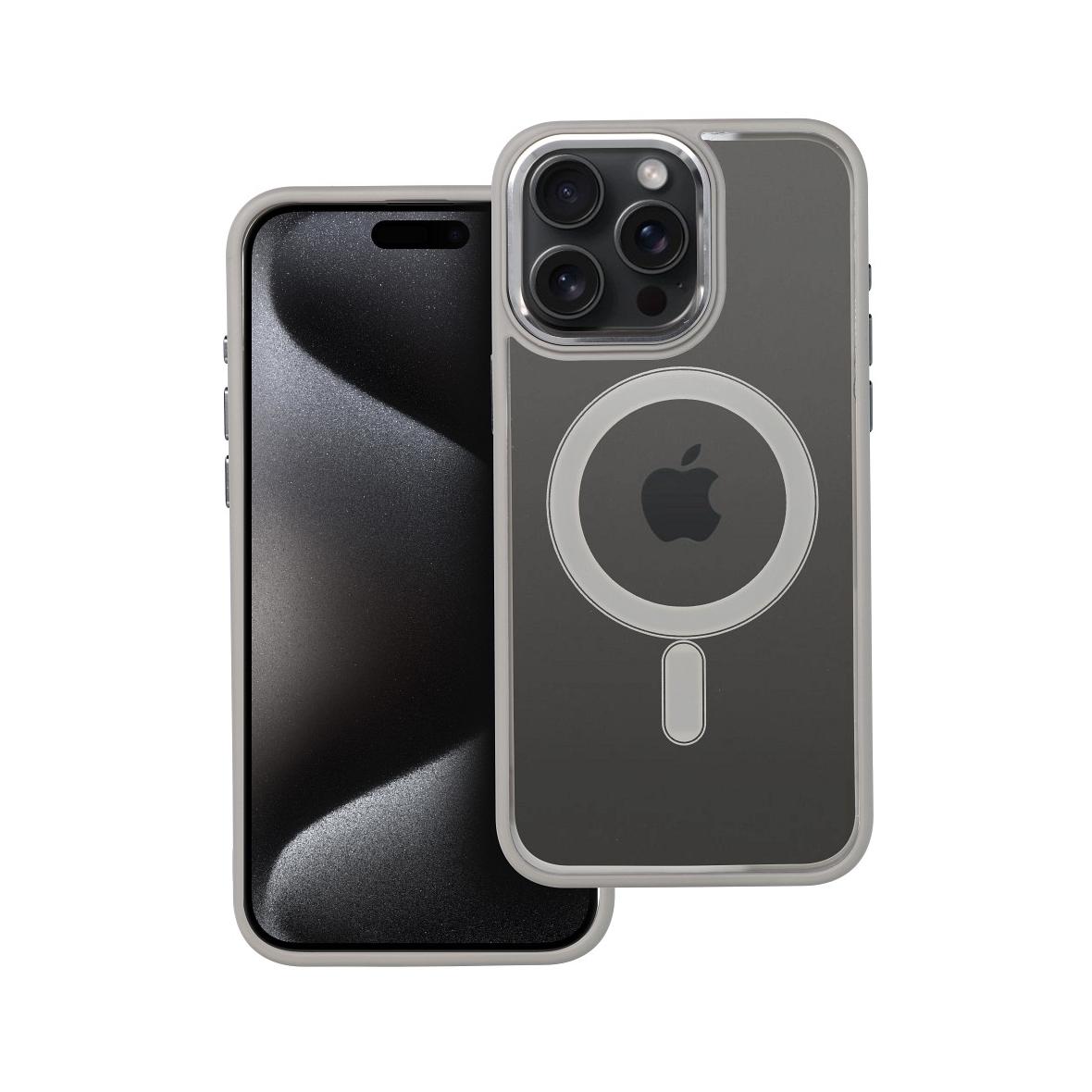 Futerał do iPhone 15 PRO MAX Color Edge Mag Cover zgodny z MagSafe tytanowy szary