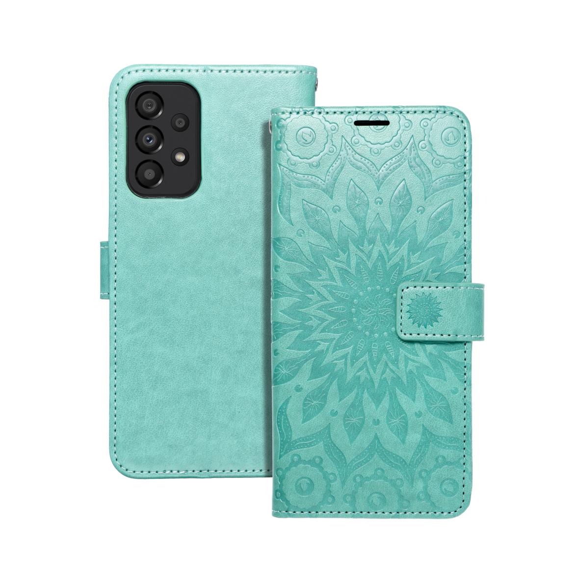 Etui z klapką na Samsung A33 5G Mezzo Book mandala zielone