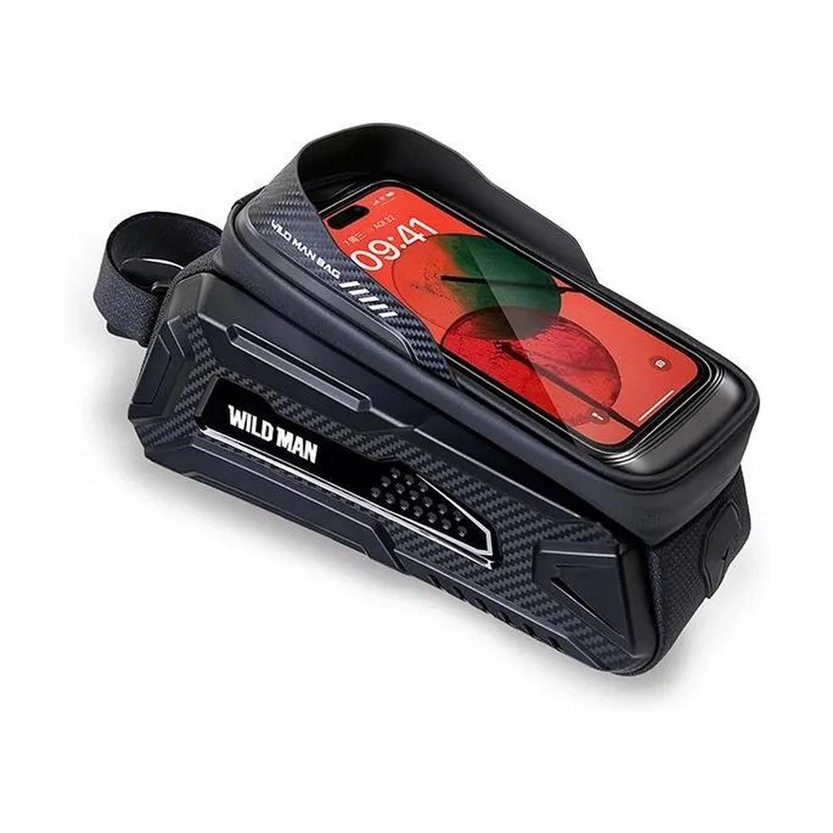 WILDMAN sakwa rowerowa na ramę na zamek 2L (4" - 7") M30 czarna
