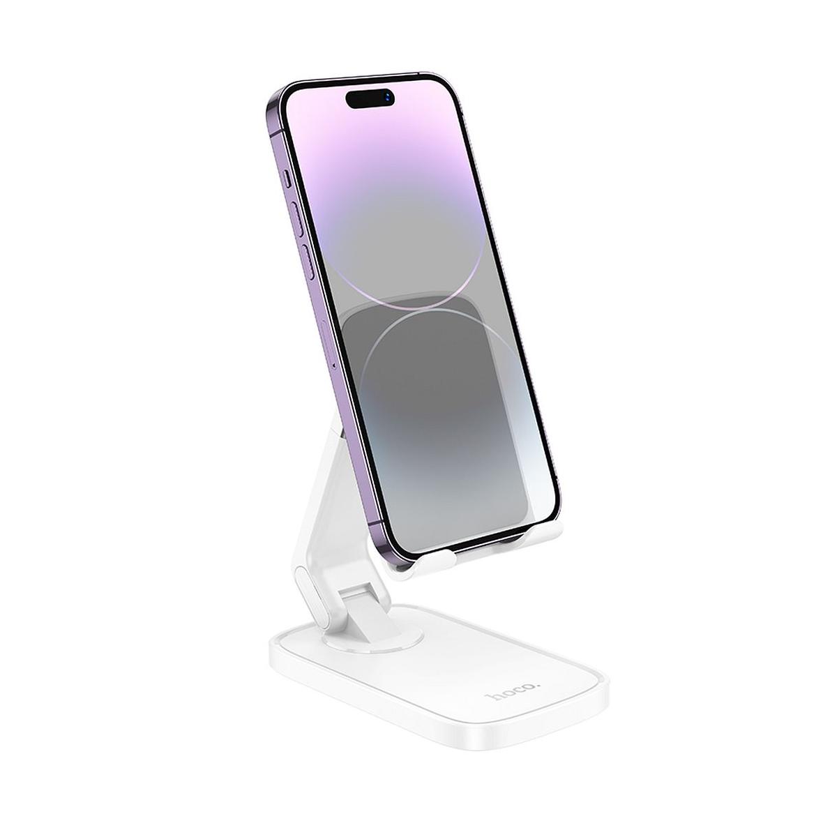 Uchwyt na telefon biurkowy Hoco HD8 biały