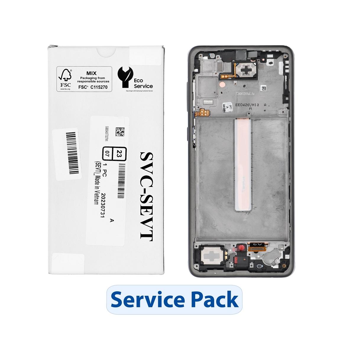 ServicePack Wyświetlacz LCD SAMSUNG A33 5G A336B GH82-28143A Black