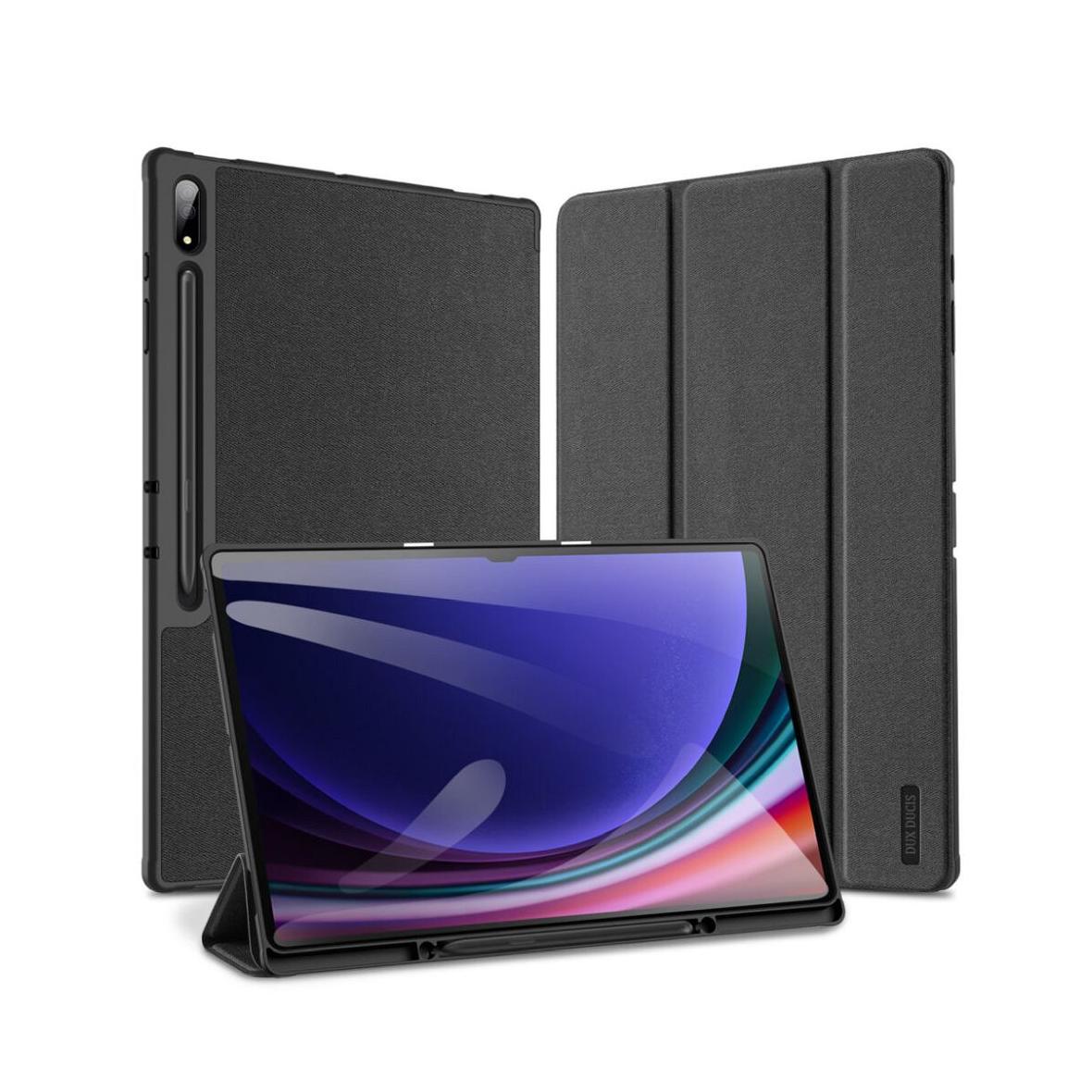 DUX DUCIS etui DOMO składane z miejscem na rysik do SAMSUNG Tab S10 Ultra/S9 Ultra/S8 Ultra Black czarne