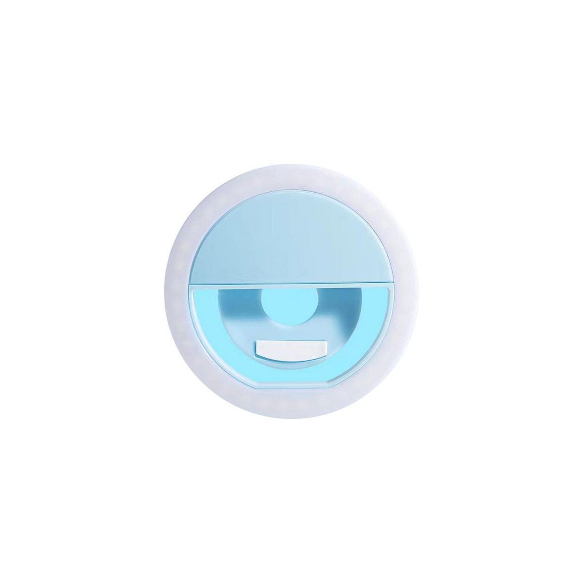 Lampa LED Ring do selfie na telefon RK-12 niebieska