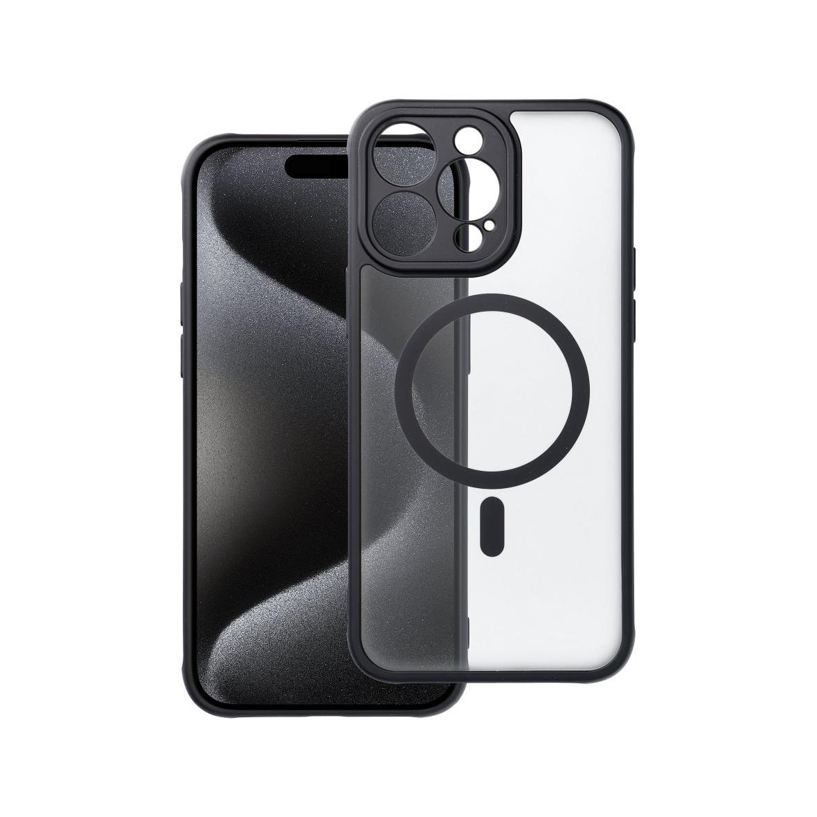 Futerał do iPhone 15 PRO MAX Full Matte Mag Cover zgodny z MagSafe czarny