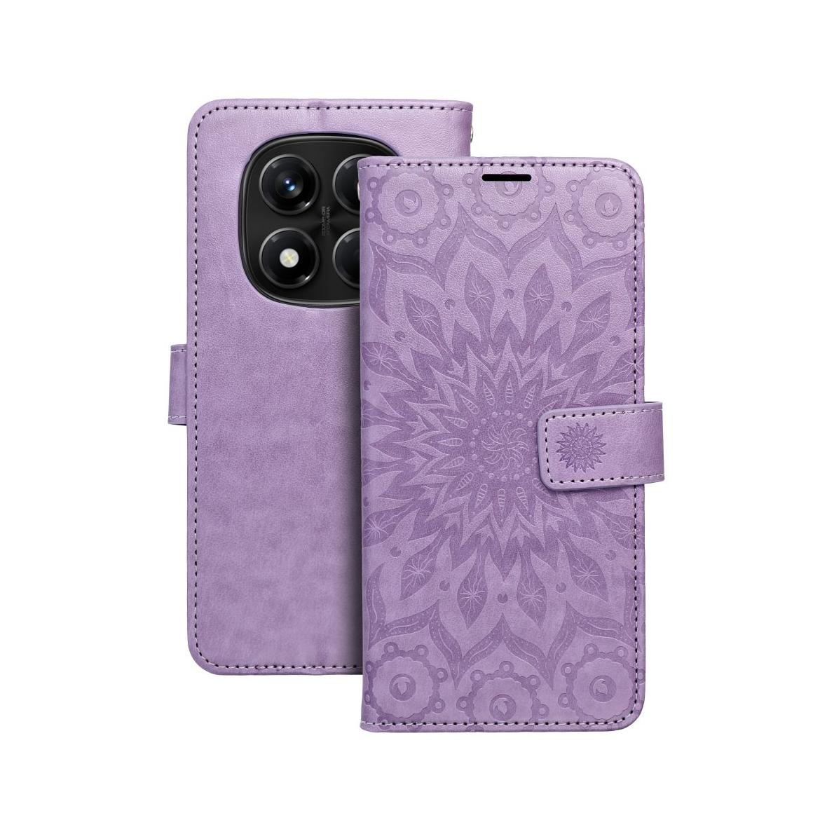 Etui z klapką na Xiaomi Redmi NOTE 14 PRO 4G Mezzo Book mandala fioletowe
