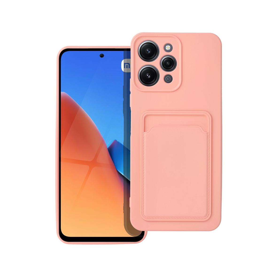 Futerał do Xiaomi Redmi 12 4G Card Case różowy