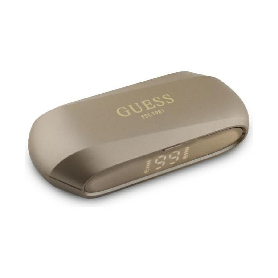 GUESS słuchawki bezprzewodowe bluetooth TWS GUTWSC2MCDSD (Elongated Metallic Classic Printed Logo) złote