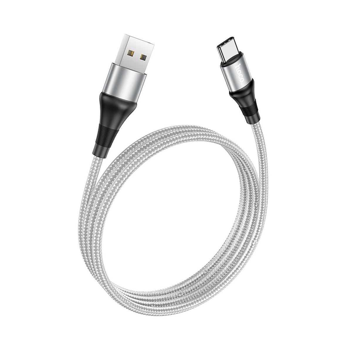 Kabel USB A do USB C Hoco 3A 1 m X50 szary