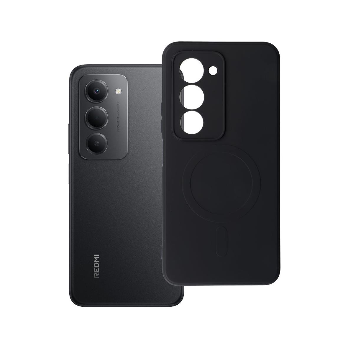 Futerał do Xiaomi Redmi 15 4G / 5G (171,1mm) Silicone Mag Cover zgodny z MagSafe czarny