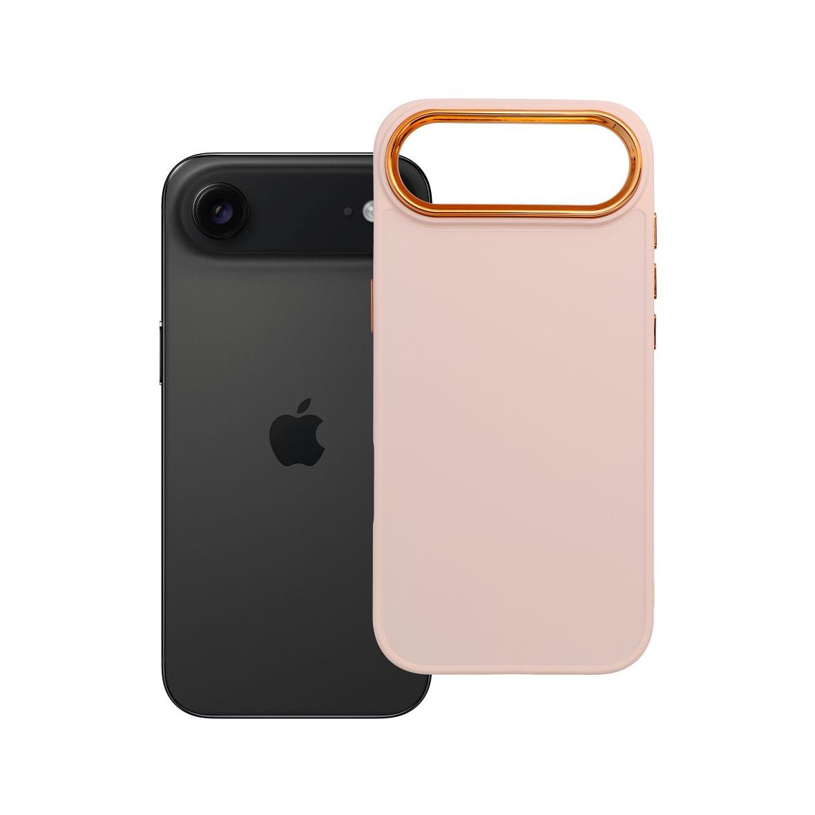 Futerał do iPhone 17 AIR Frame pudrowy róż