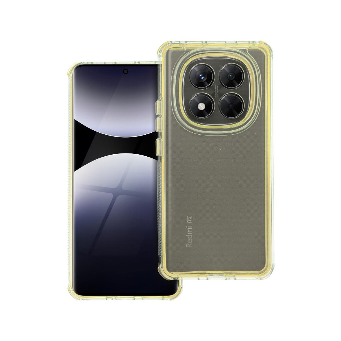 Futerał do Xiaomi Redmi Note 14 PRO 5G / 14 PRO PLUS 5G Matrix Clear żółty