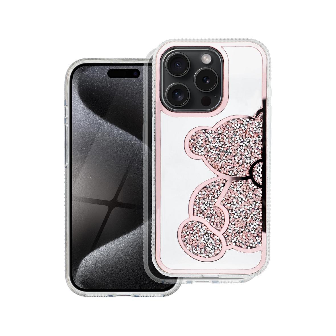 Futerał do iPhone 16 PRO MAX Teddy Bear różowy