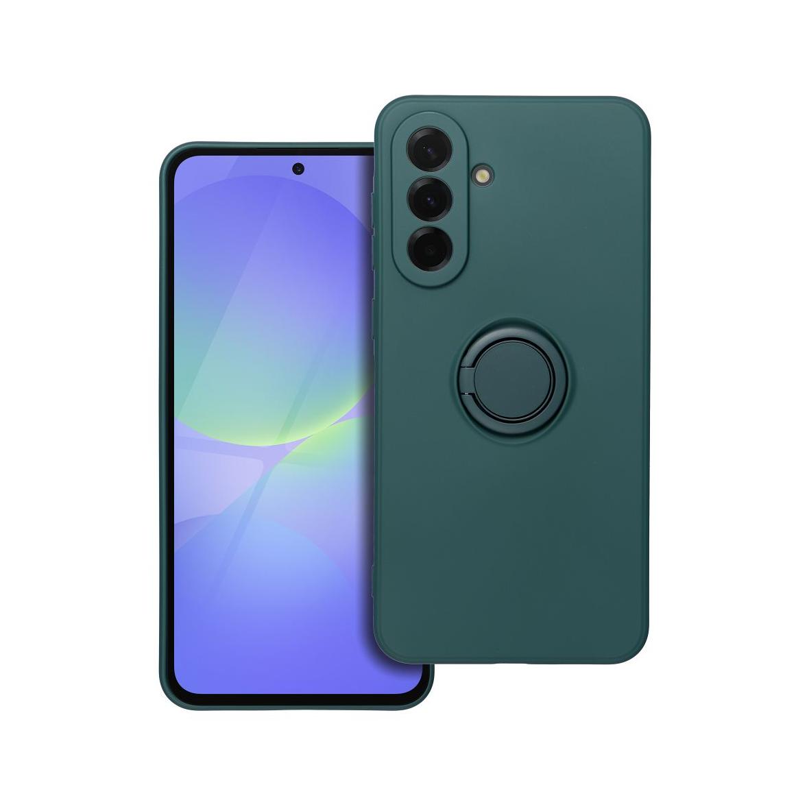 Futerał do Samsung A36 5G Silicone Ring zielony