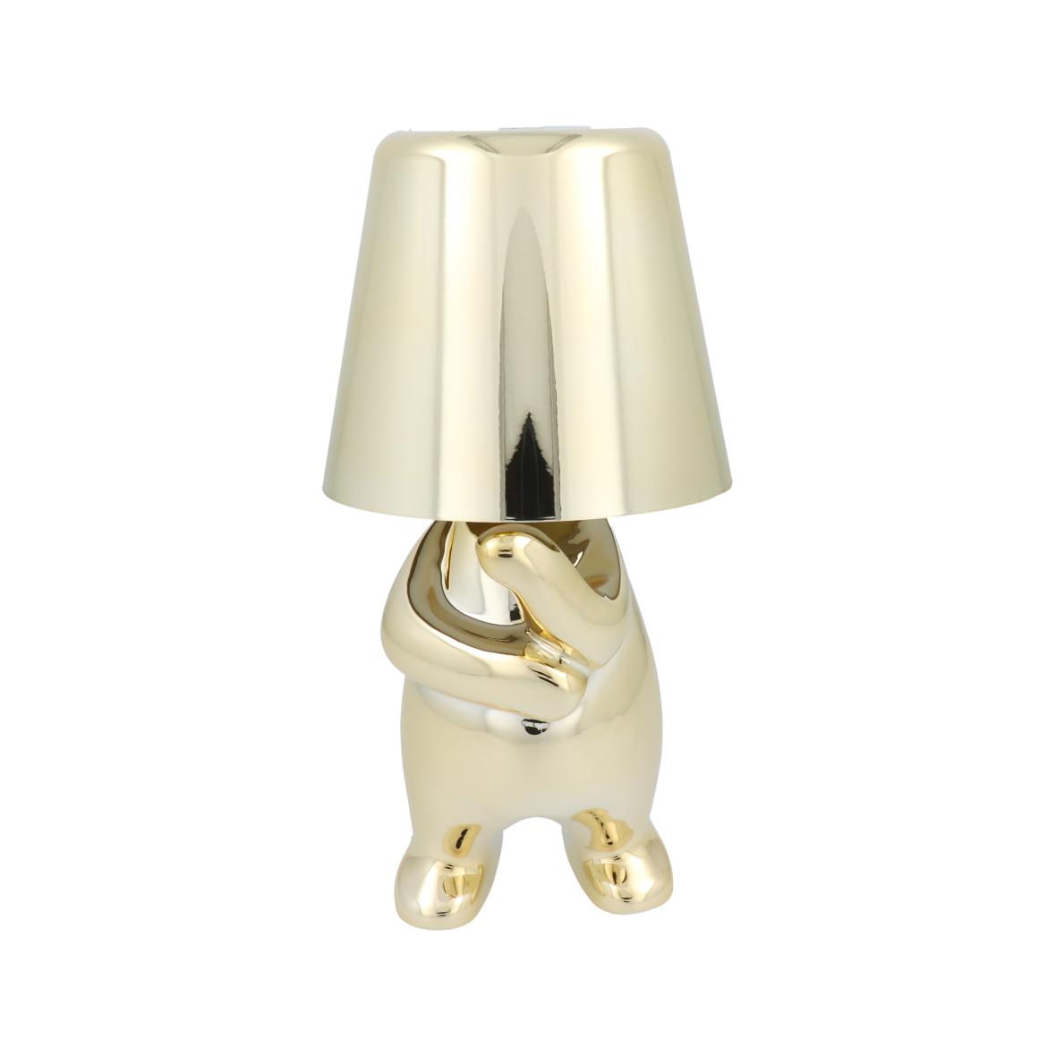Lampka nocna GOLD MAN Art Deco stojący (wzór 3) MLTL