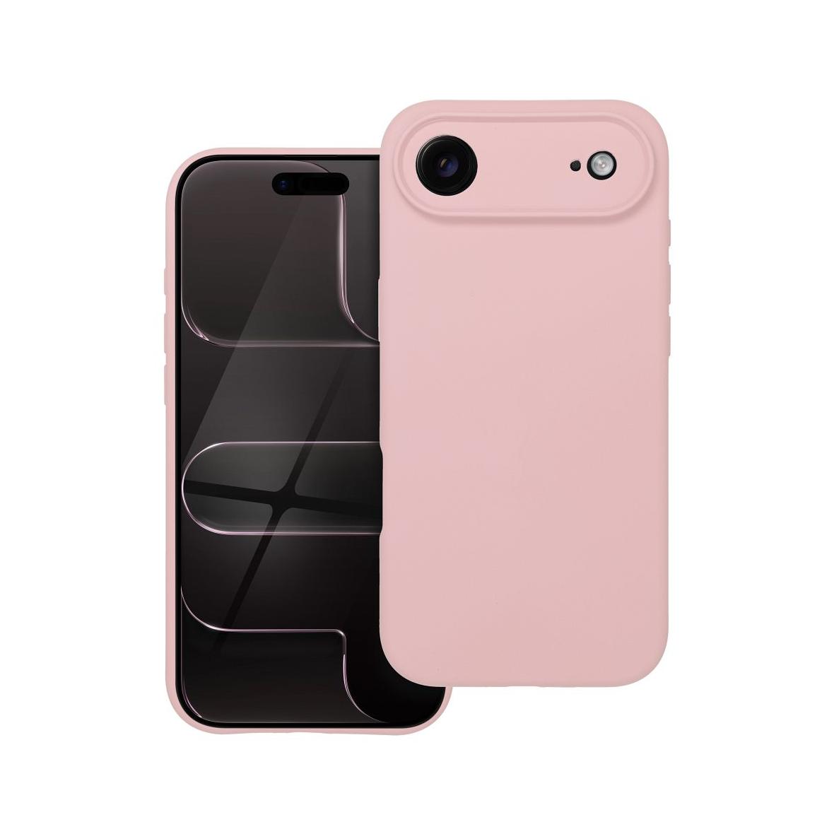 Futerał do iPhone 17 AIR Silicone 2mm pudrowy róż