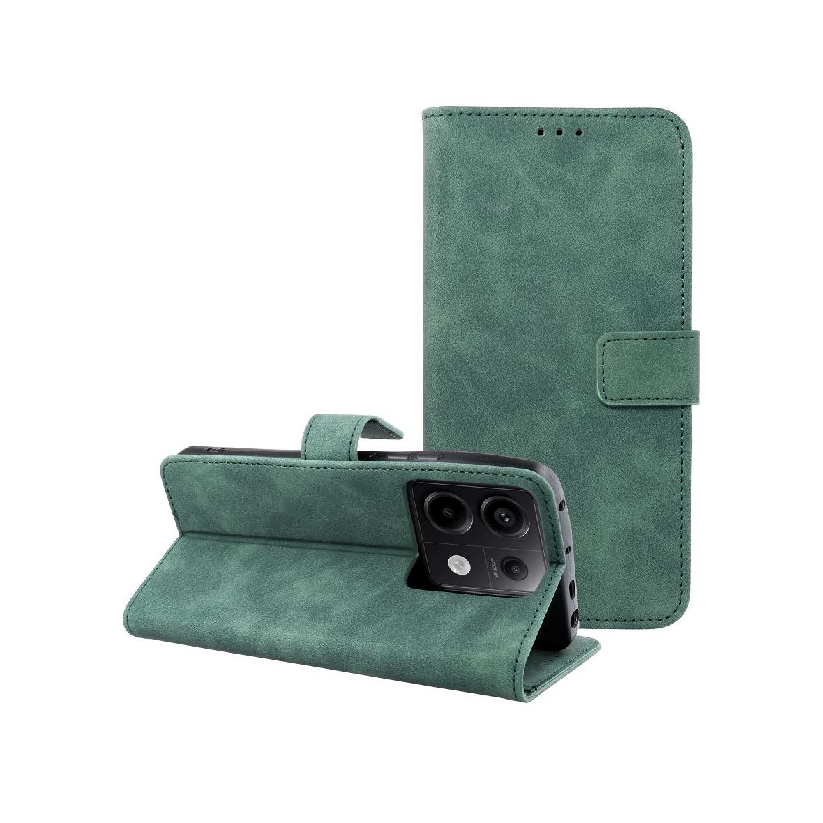 Etui z klapką na Xiaomi Redmi NOTE 13 PRO 5G Tender Book zielone