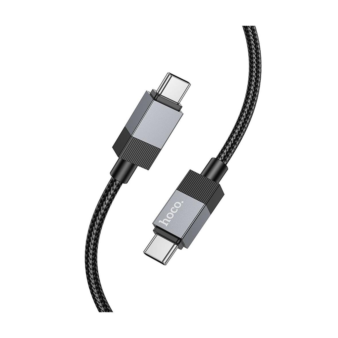 Kabel USB C do USB C Hoco 3A 60W 1 m X110 czarny