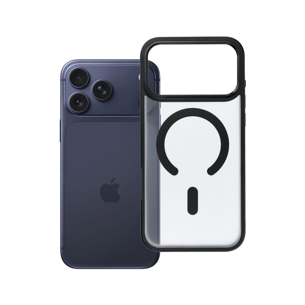Futerał do iPhone 17 PRO MAX Matte Mag Cover zgodny z MagSafe czarny