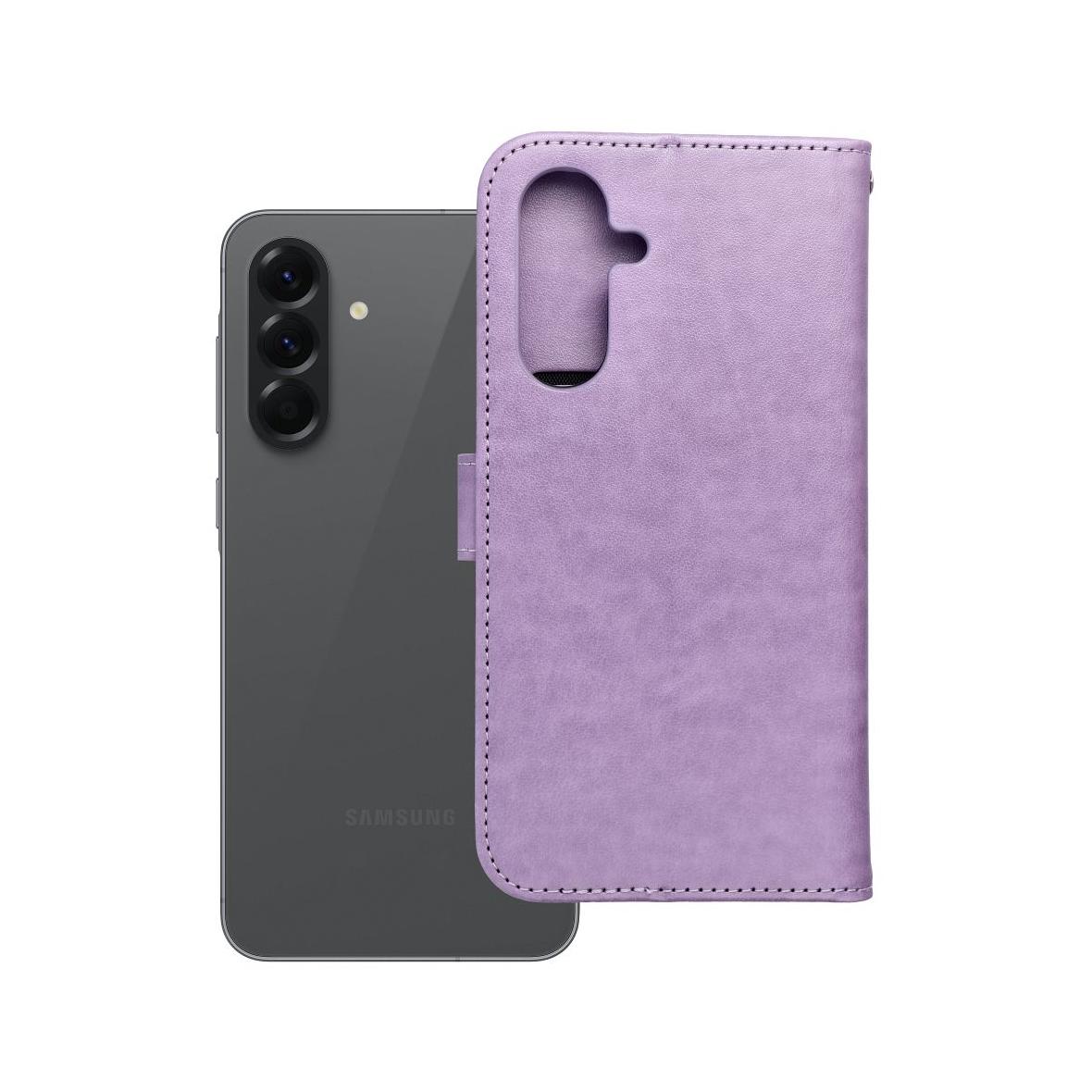 Etui z klapką na Samsung A56 5G Mezzo Book łapacz snów fioletowe