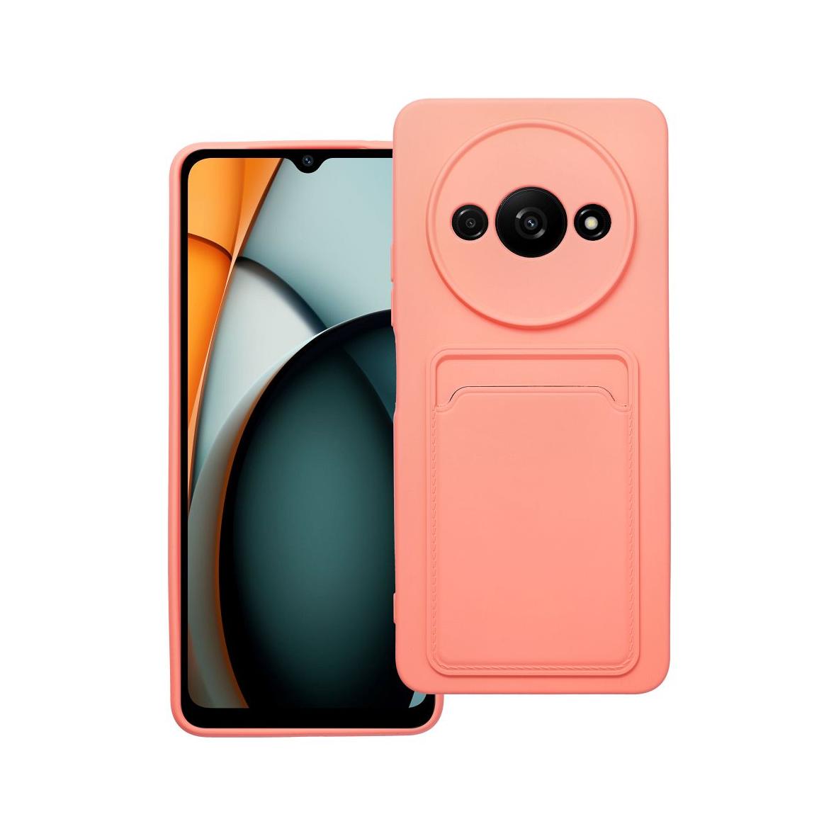 Futerał CARD CASE do XIAOMI Redmi A3 4G różowy
