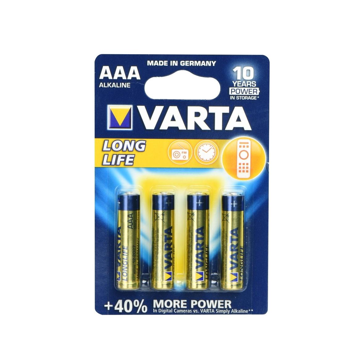 VARTA bateria alkaliczna R3 (AAA) Longlife 4 szt