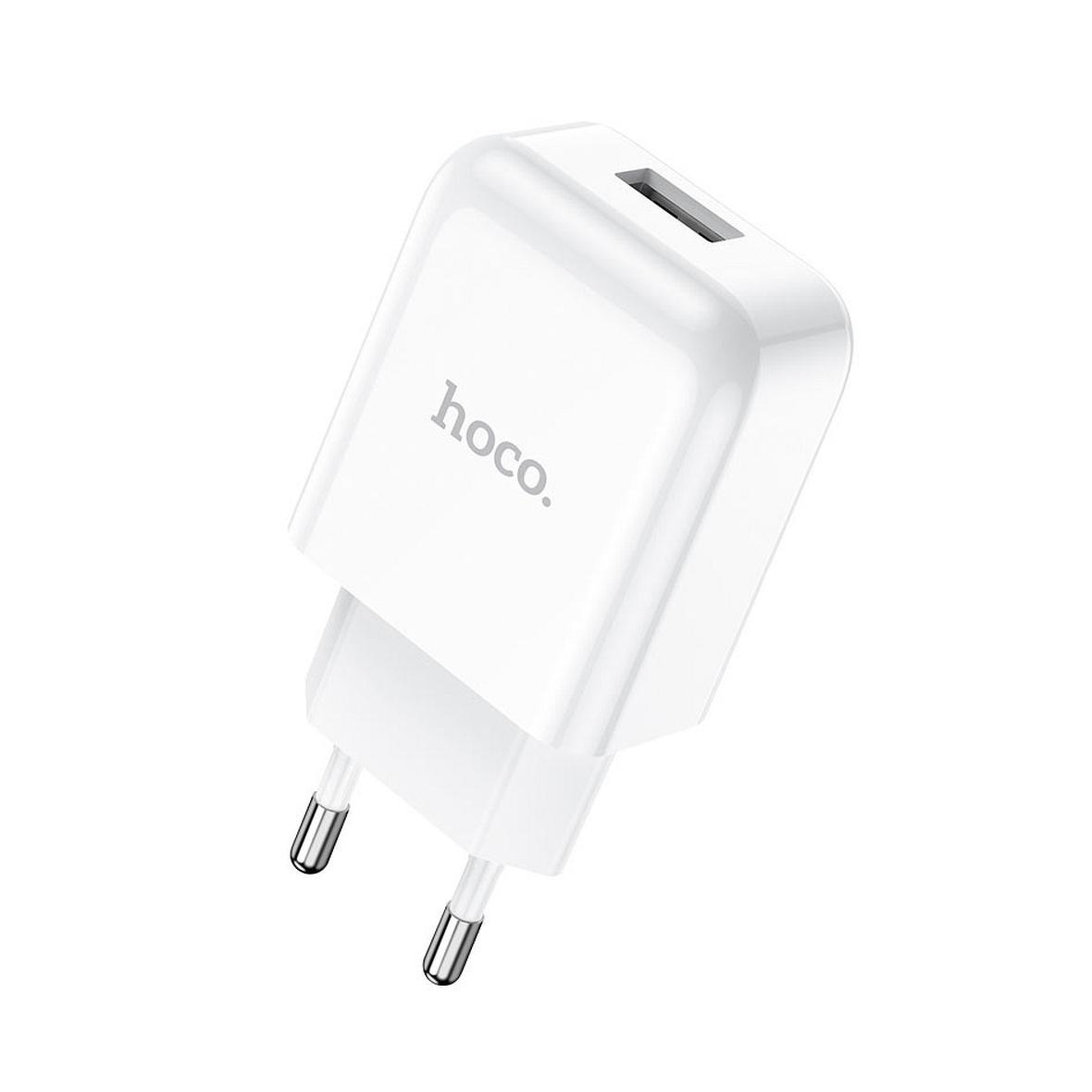 Ładowarka sieciowa do telefonu Hoco USB A 2A 10W N2 biała