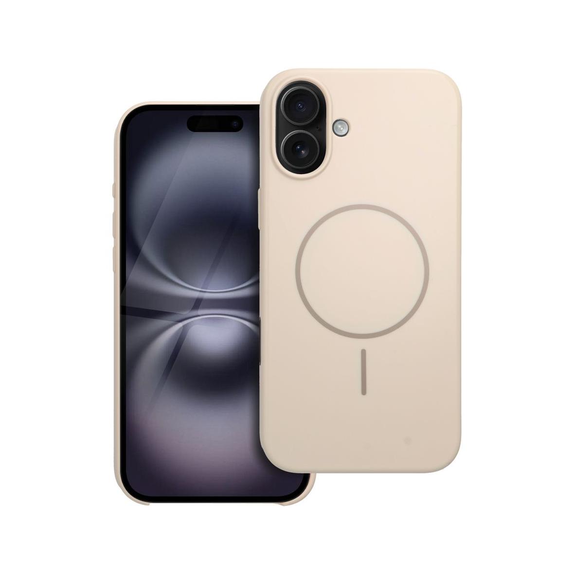 Etui na iPhone 16 PLUS Premium Glossy Mag Cover zgodny z MagSafe i Camera Control button białe
