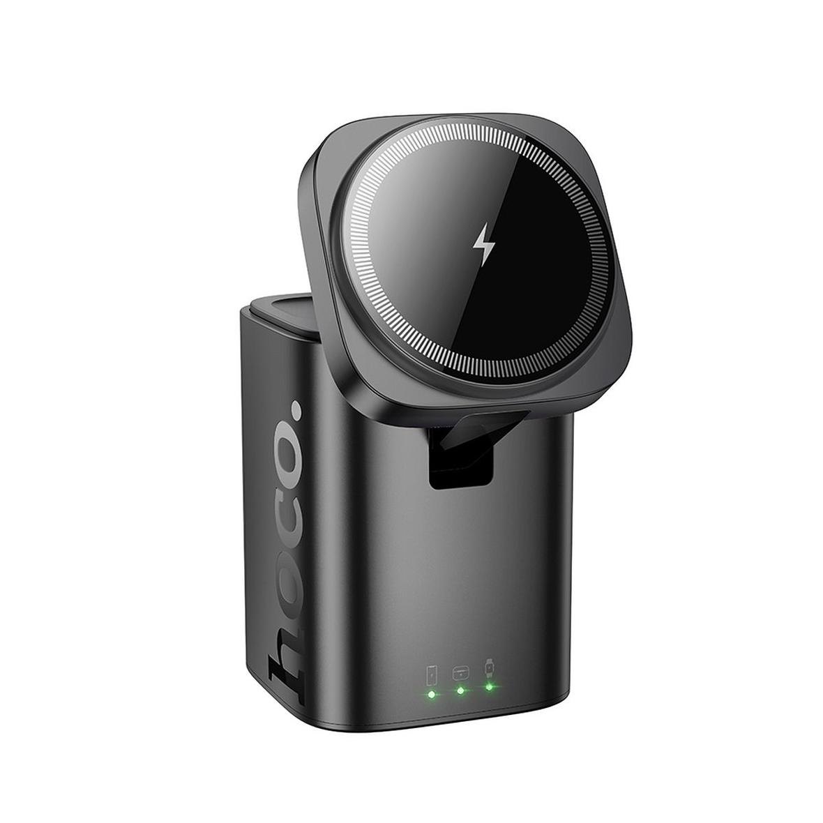 Ładowarka indukcyjna Hoco 3w1 15W kompatybilna z Apple Watch CQ20 czarna