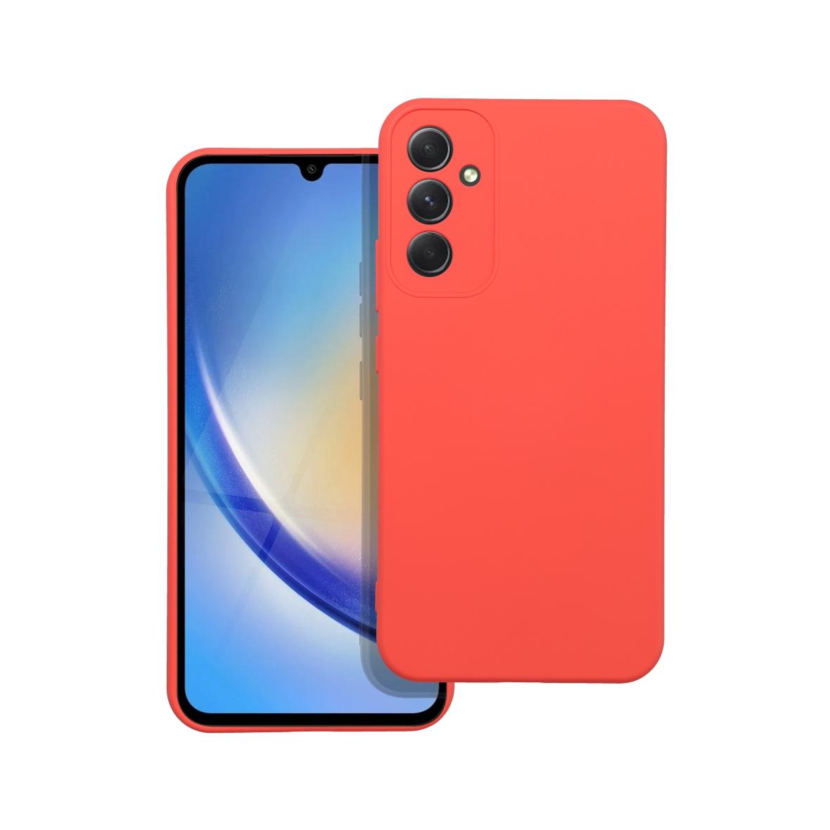 Futerał do Samsung A34 5G Silicone brzoskwiniowy