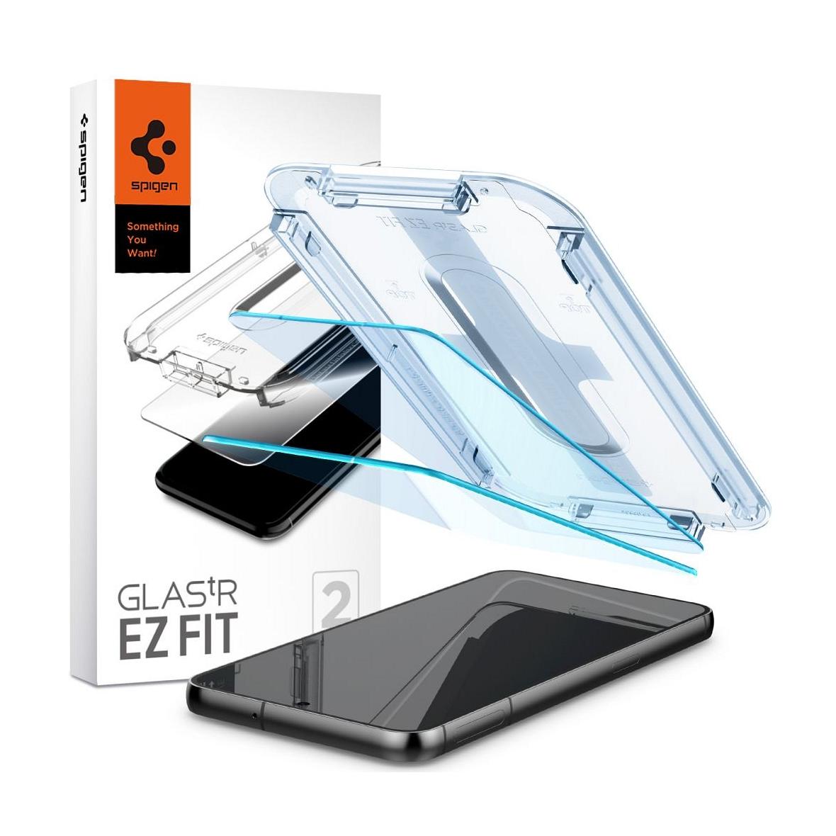SPIGEN szkło hartowane GLAS.TR"EZ FIT" 2-pack do SAMSUNG S23 Plus transparent