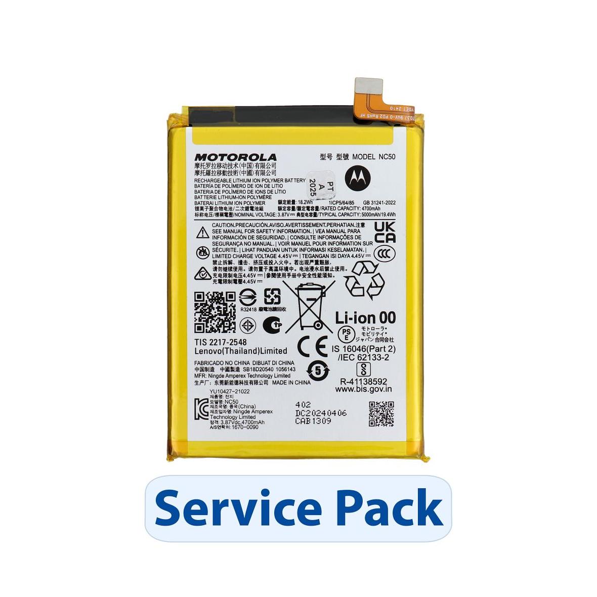 ServicePack Bateria SB18D20540 do Motorola Moto G32/G41