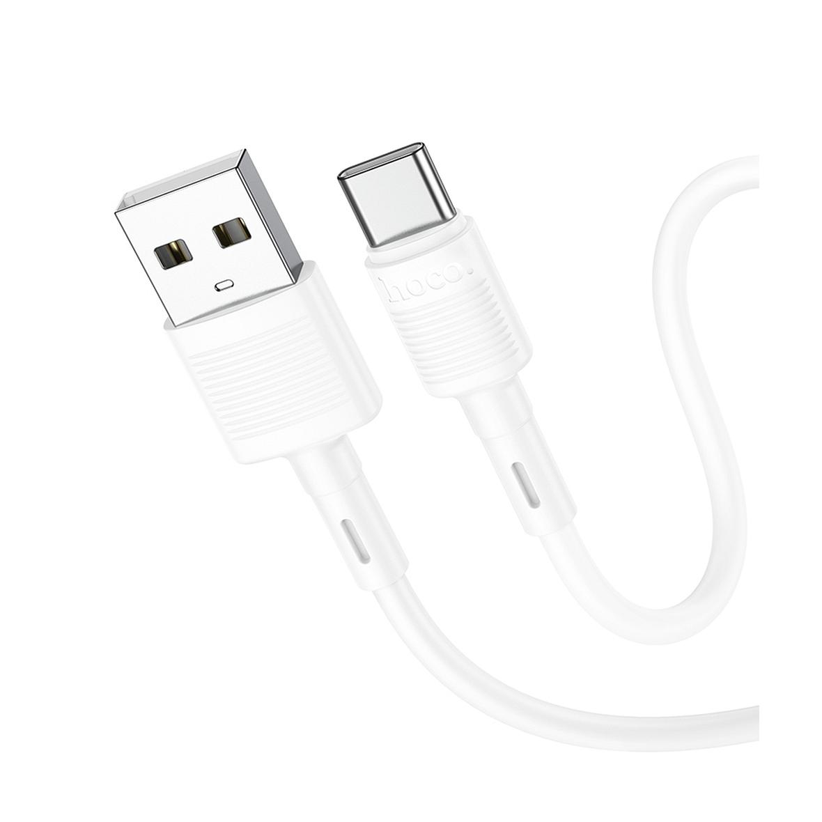 Kabel USB A do USB C Hoco 3A 1 m X83 biały
