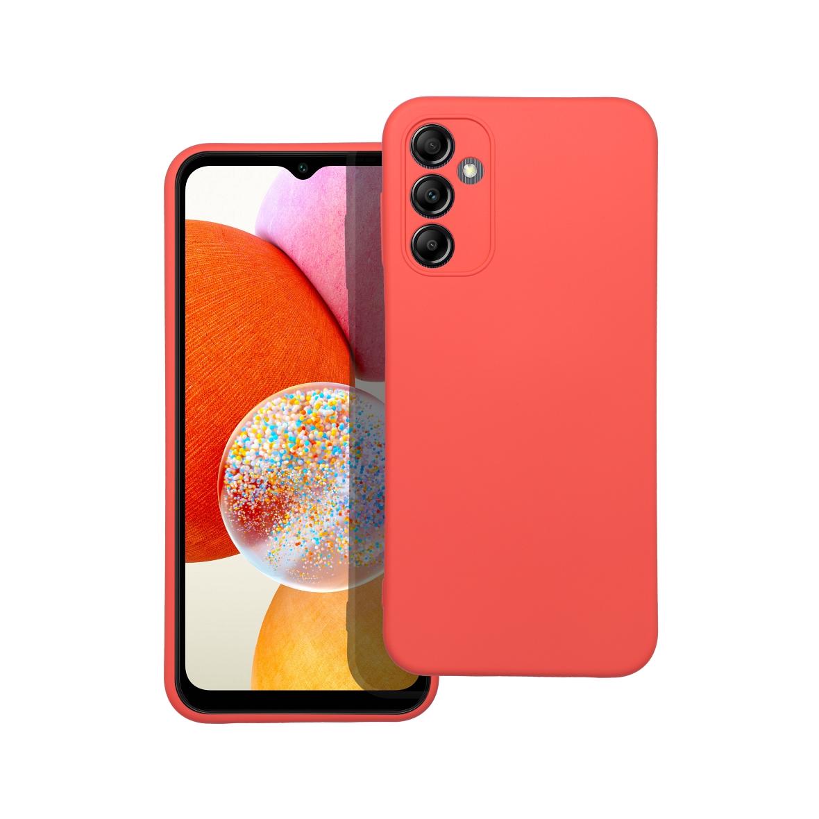 Futerał do Samsung A14 5G / A14 4G Silicone brzoskwiniowy